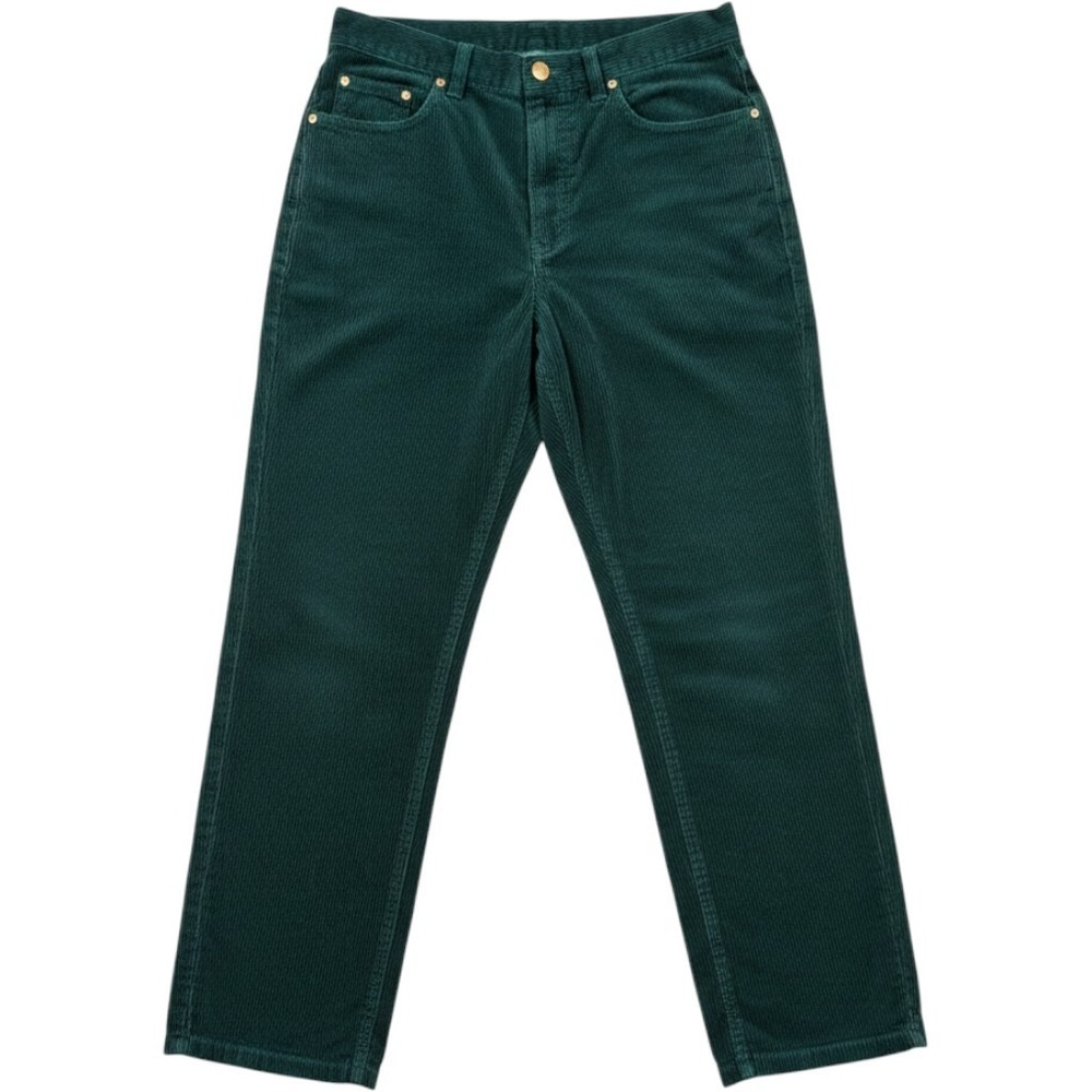 Lauren Ralph Lauren Corduroy Pants Women 6 Green High Rise Straight Leg Vintage